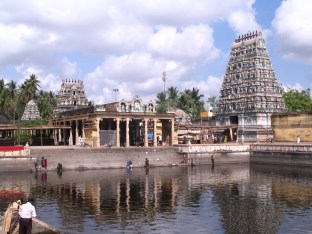 Gopuram & Brahma Theertham,Sirkazhi.